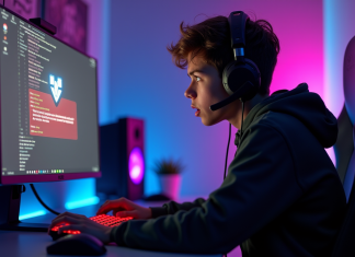 Jeune gamer frustré face à un écran Valorant en erreur