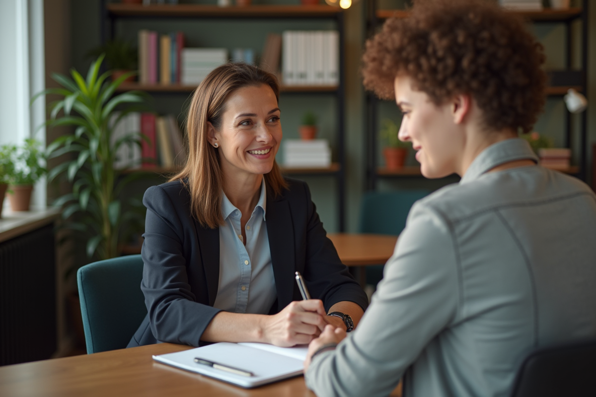 Manager en mentorat avec un jeune collègue