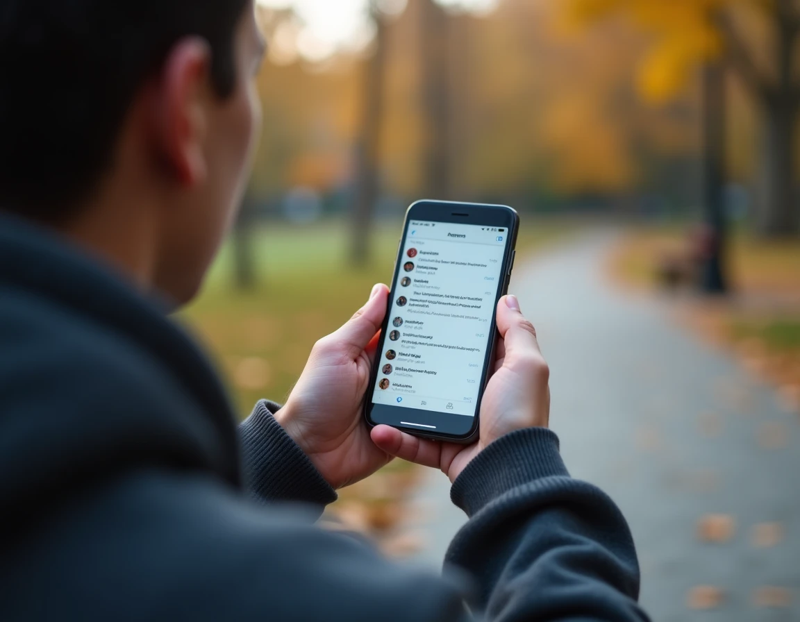 Gros plan sur un smartphone affichant des commentaires sur les réseaux sociaux, illustrant la viralité des rumeurs en ligne concernant des personnalités publiques
