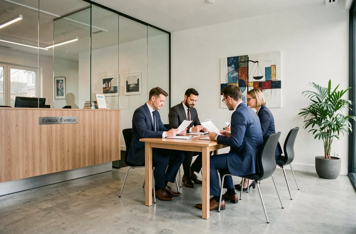 Cabinet pluridisciplinaire VMA Avocats Verdier Mouchabac et Associés à Évreux avec espace de travail collaboratif moderne